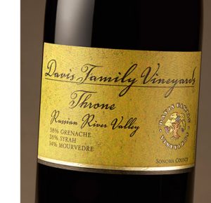 Davis Family Vineyards 2017 ‘Throne’ Rhone Blend, Russian River Valley